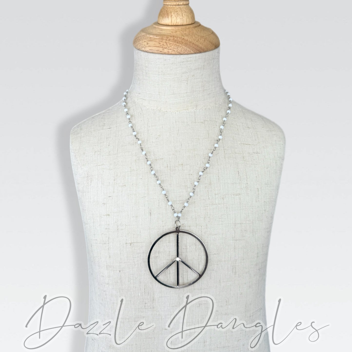 PEACE Necklace 14”-16”