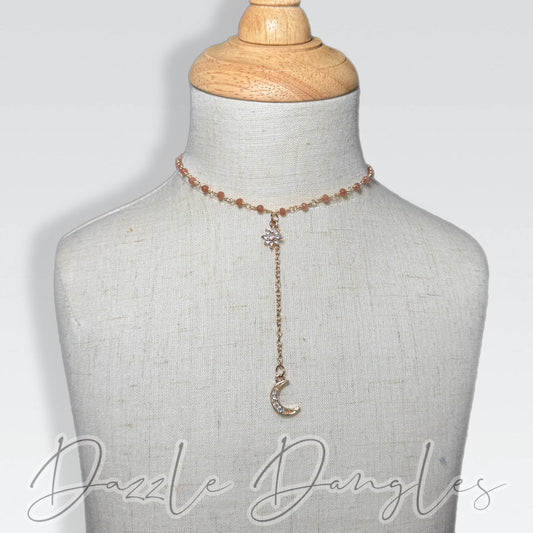 Moon Dangle Necklace