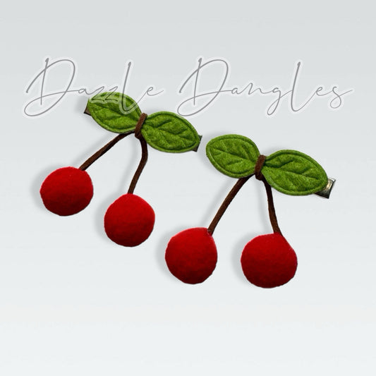 Cherries Hair Clips
