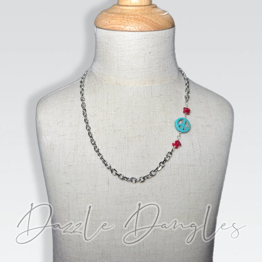 Boys Peace RWB chain 16”